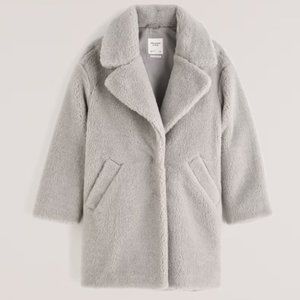 Abercrombie & Fitch Oversized Teddy Coat